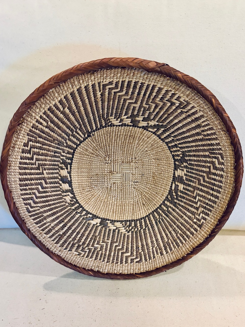 One of a Kind! NEW Woven Basket. Made by Binga people of Zambia Zimbabwe Africa